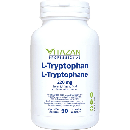 Vitazan    L-Tryptophan (220 mg · Essential Amino Acid) 90 capsules
