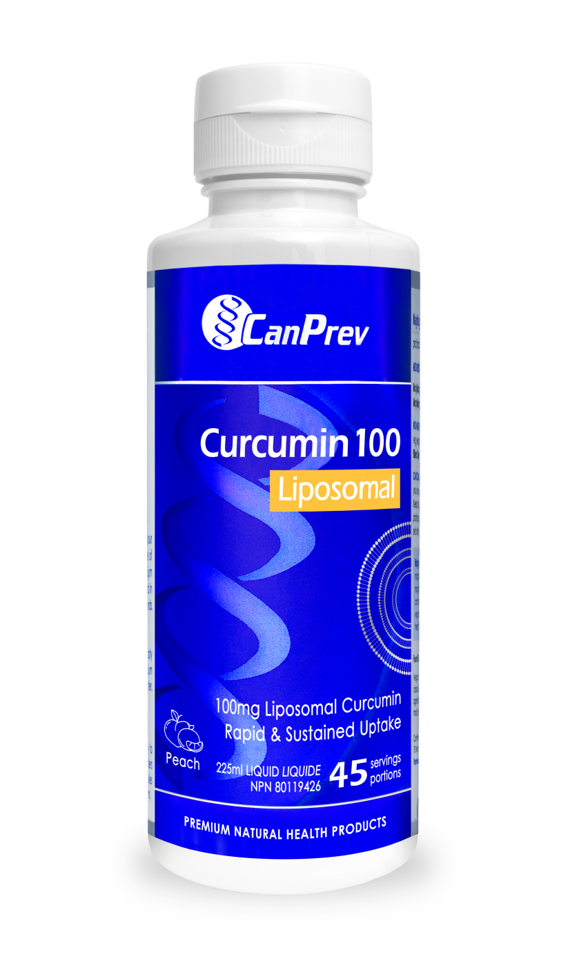 CanPrevLiposomal Curcumin 100 - Peach_225 mL