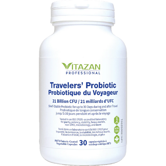 Vitazan    Travelers’ Probiotic 21 Billion    30 capsules