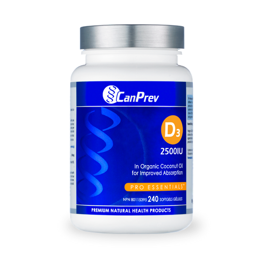 CanPrev   D3 2500IU - MCT Base   240 Softgels