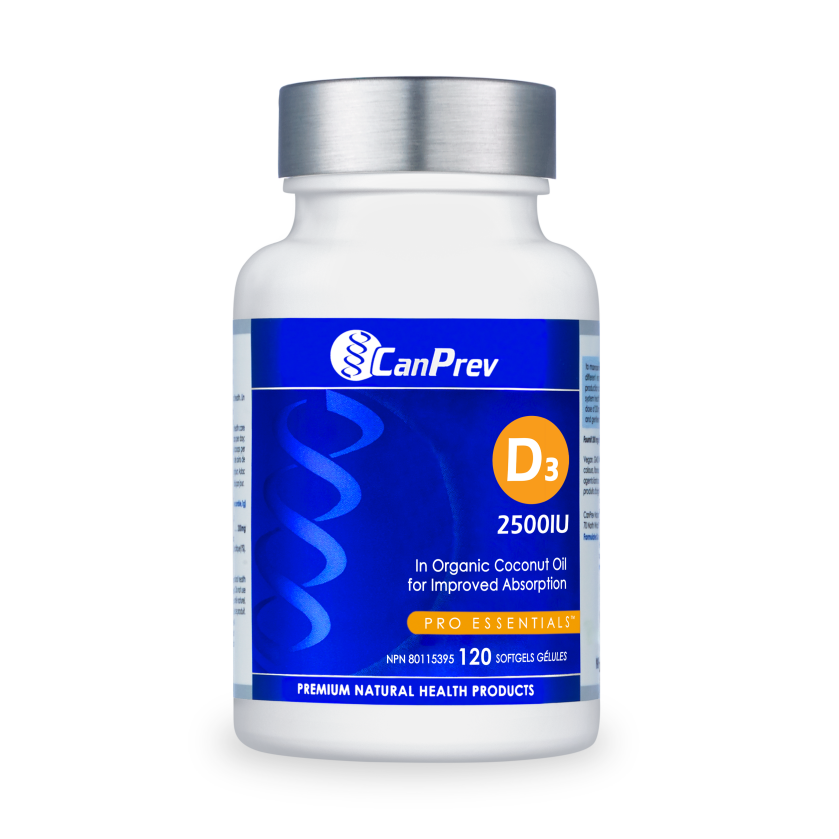 CanPrev   D3 2500IU - MCT Base   120 Softgels