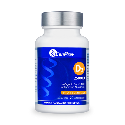 CanPrev   D3 2500IU - MCT Base   120 Softgels