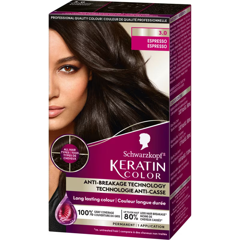 SCHWARZKOPF KERATIN COLOR #3 ESPRESSO