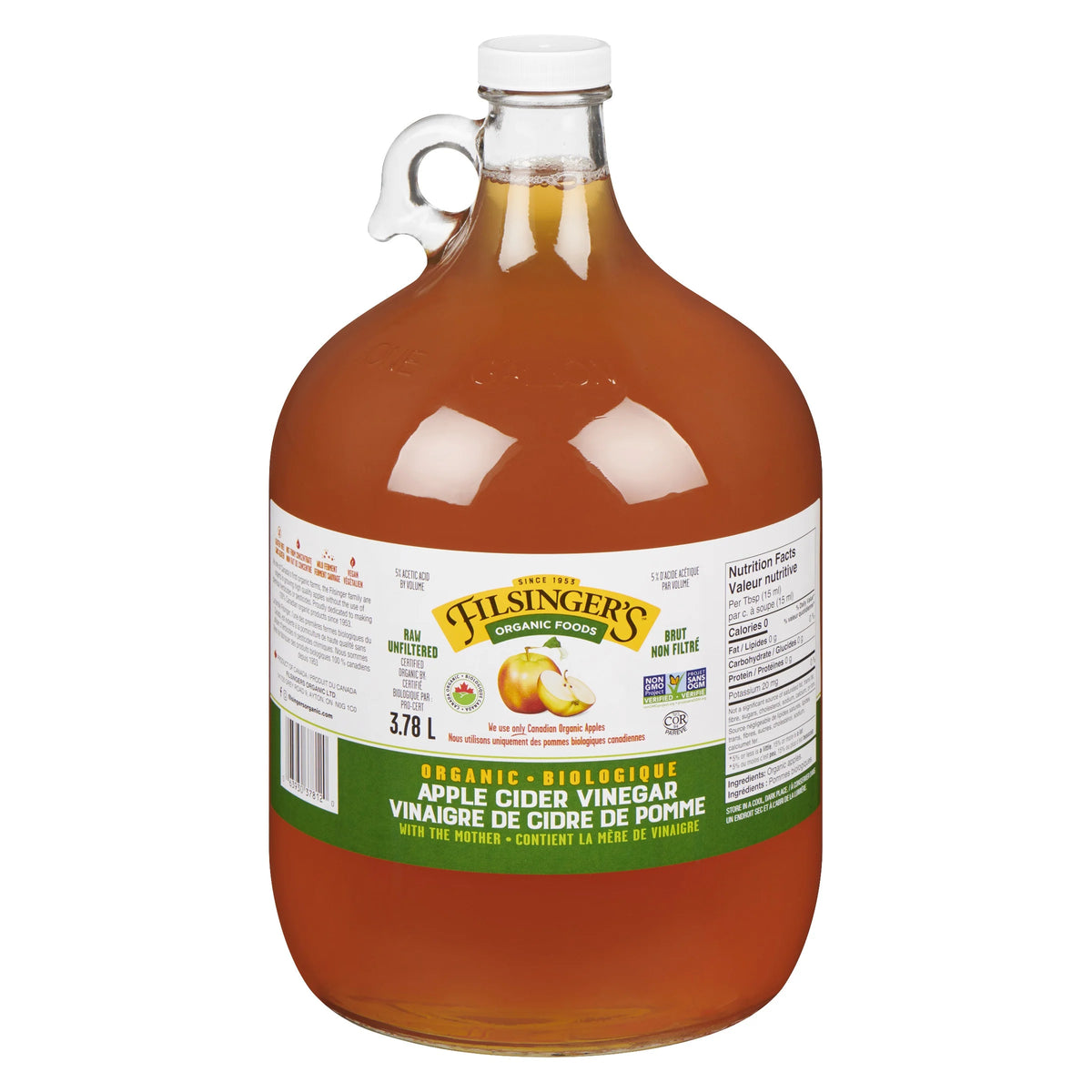 Filsinger's - Organic Apple Cider Vinegar 3.78L