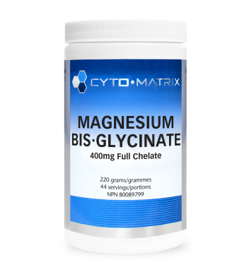 Cyto-Matrix  Magnesium Bis-Glycinate 400mg Full Chelate Powder 220g
