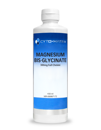Cyto-Matrix - Magnesium Bis-Glycinate - 300mg Full Chelate Liquid - 450 ml