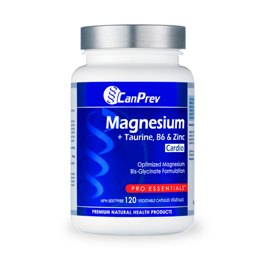 CanPrevMagnesium Cardio + Taurine, B6 & Zinc_120 v-caps