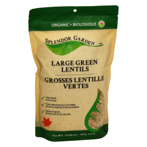 Splendor Garden - Organic Large Green Lentils -  600g