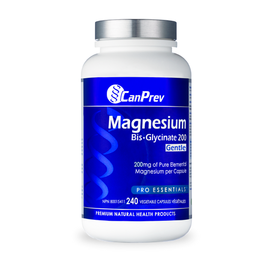 CanPrev   Magnesium Bis·Glycinate 200 Gentle   240 v-caps