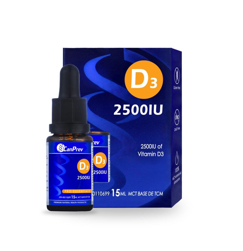 CanPrevD3 Drops 2500IU - MCT Base_15 mL