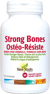 NEW ROOTS    Strong Bones Boron-Free Formula    90 capsules