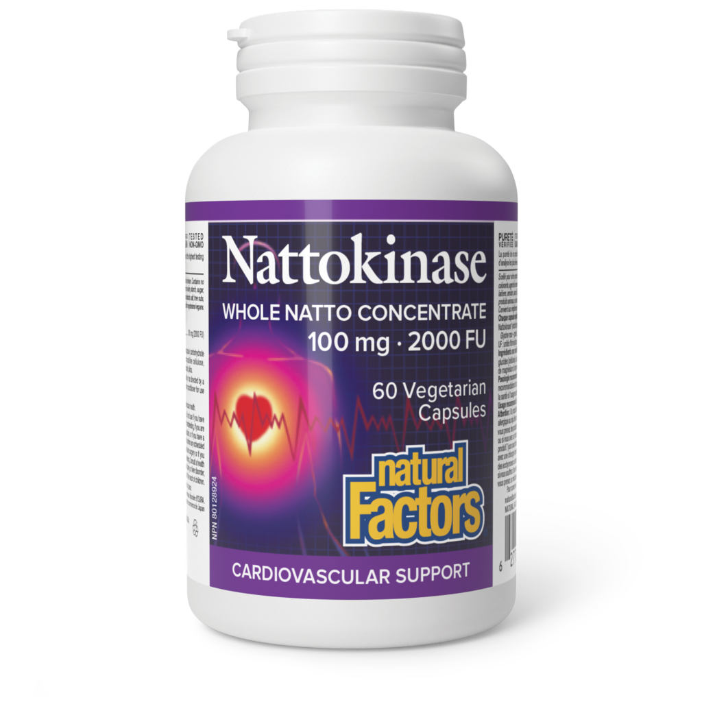 Natural Factors  - Nattokinase 100mg - 60 Vegetarian Capsules