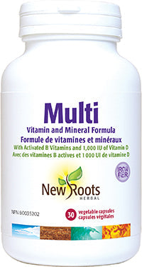 NEW ROOTS    Multi Vitamin and Mineral Formula    30 capsules