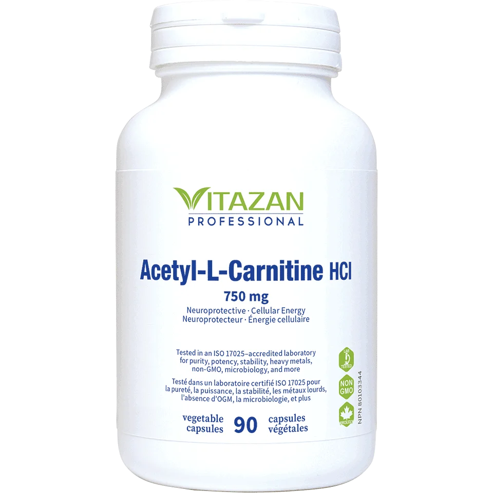 Vitazan    Acetyl-L-Carnitine HCl (750 mg · Optimizes Cognitive Function and Energy Production) 90 capsules