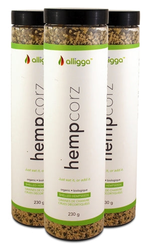 ALLIGGA   Organic Hulled Hemp Seeds 230g