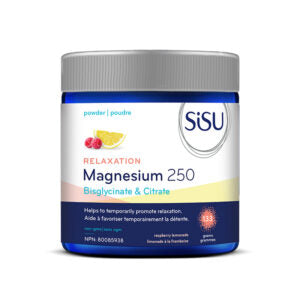 SISU - Magnesium 250 Relaxation Blend, Raspberry Lemonade - 265g powder