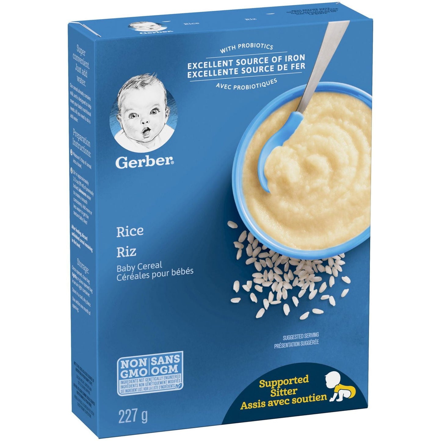 NESTLE BABY CEREAL RICE MIX WITH WATER 227G