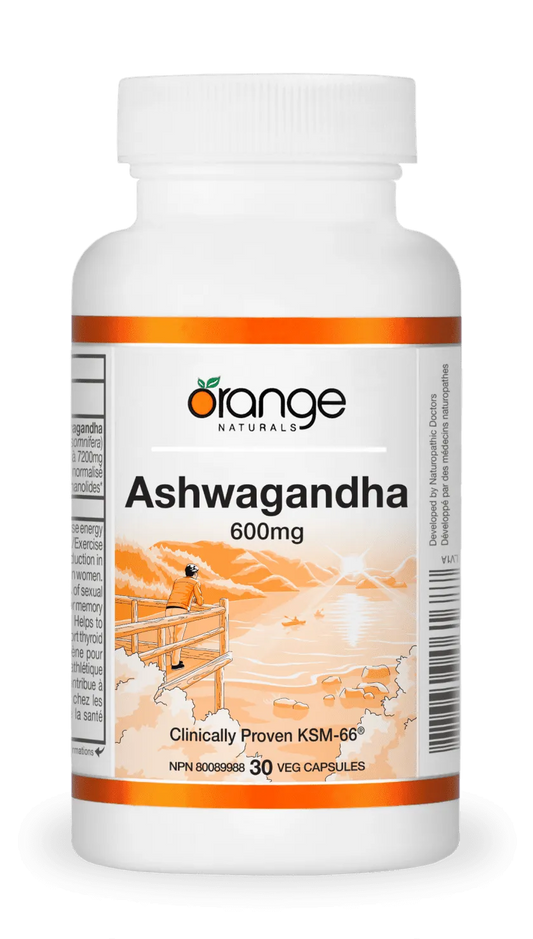 Orange Naturals - Ashwagandha 600mg - 30 v-caps