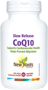 NEW ROOTS    Slow Release CoQ10 100 mg    60 capsules