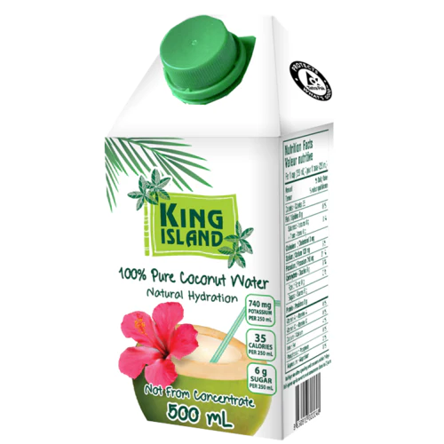 KING ISLAND COCONUT WATER - Coconut Water, Pure (tetrapak)   500ml