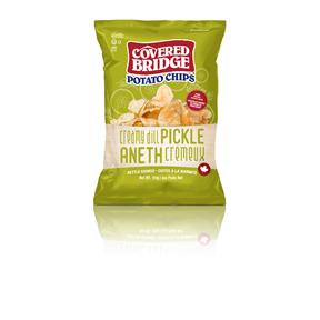 Covered Bridge   Potato Chips   Creamy Dill Pickle Potato Chips 170G