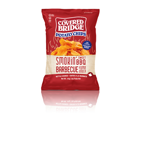 Covered Bridge Potato Chips   Smokin' Sweet BBQ   170g