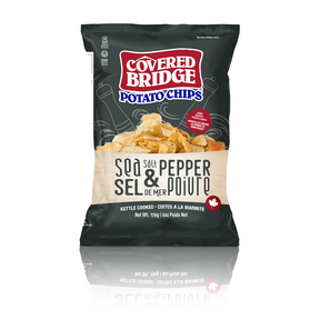 COVERED BRIDGE -  Potato Chips, Sea Salt & Pepper (gluten free)    170g