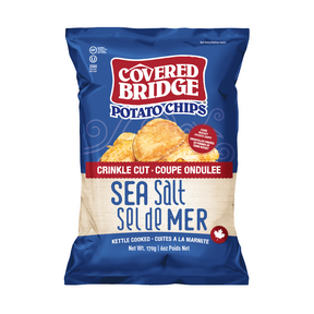 Covered Bridge Potato Chips - Sea Salt - Crinkle Cut  170g