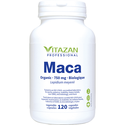 Vitazan    Maca (750 mg · Organic Lepidium meyenii) 120 capsules