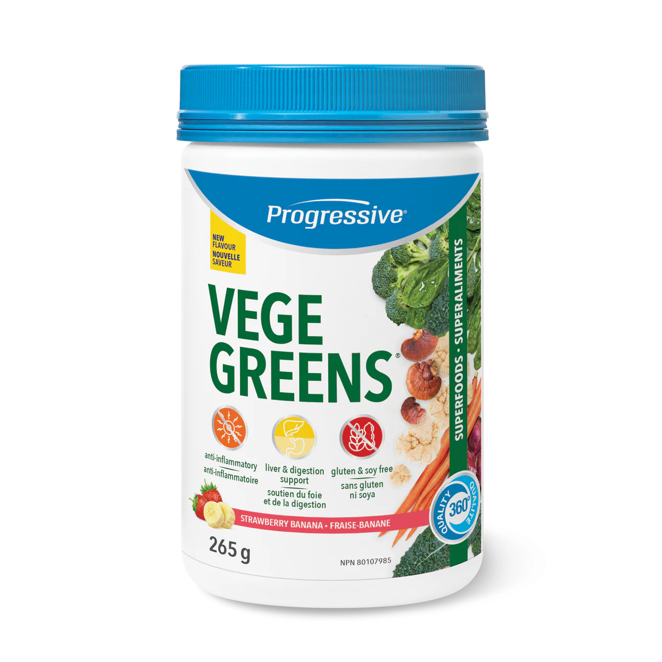 Progressive VegeGreens -   265g Strawberry Banana