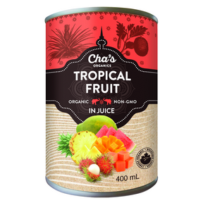 Cha's Organics   Mixed Fruit In Juice 12 x 400ml