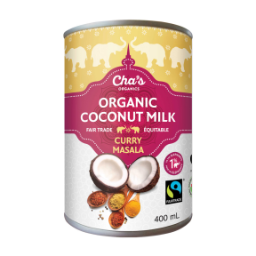 Cha's Organics   Curry Masala Coconut Milk 12 x 400ml