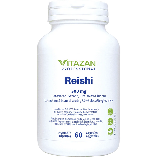 Vitazan   Reishi 500 mg  60 capsules