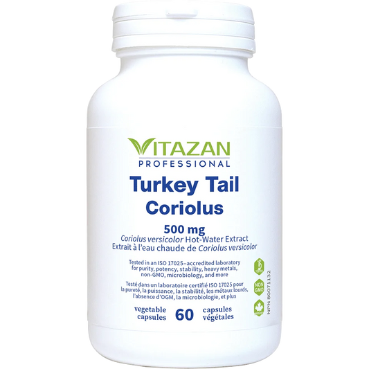 Vitazan    Turkey Tail 500 mg  60 capsules
