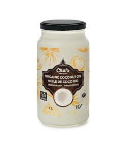 Cha's Organics   Deodorized Coconut Oil 1L