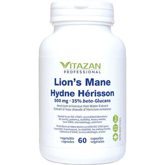 Vitazan    Lion’s Mane 500 mg   60 capsules
