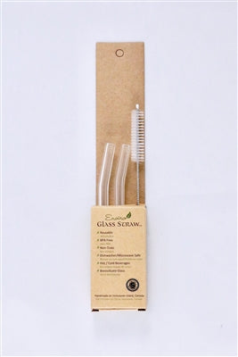 ENVIRO GLASS STRAWS   Reg. Straw 6" Bent