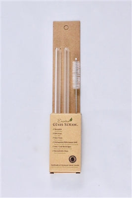 ENVIRO GLASS STRAWS   Reg. Straw 8" Straight