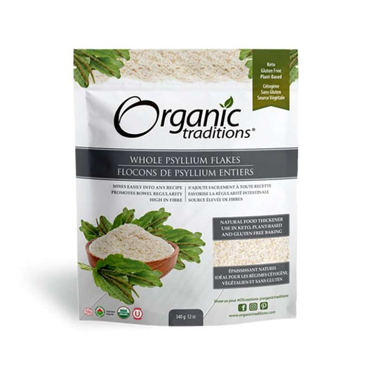 Organic Traditions   Whole Psyllium Flakes 340g