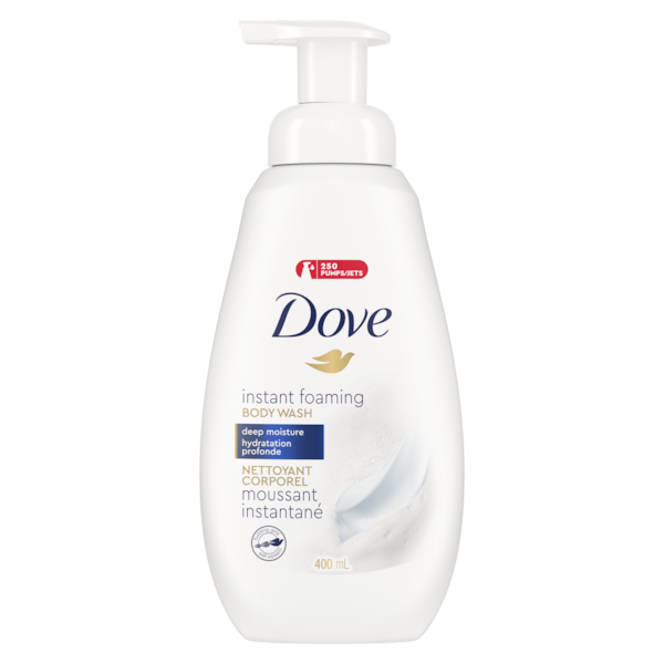 DOVE BODY WASH DEEP MOISTURE SHOWER FOAM 400ML FOAM