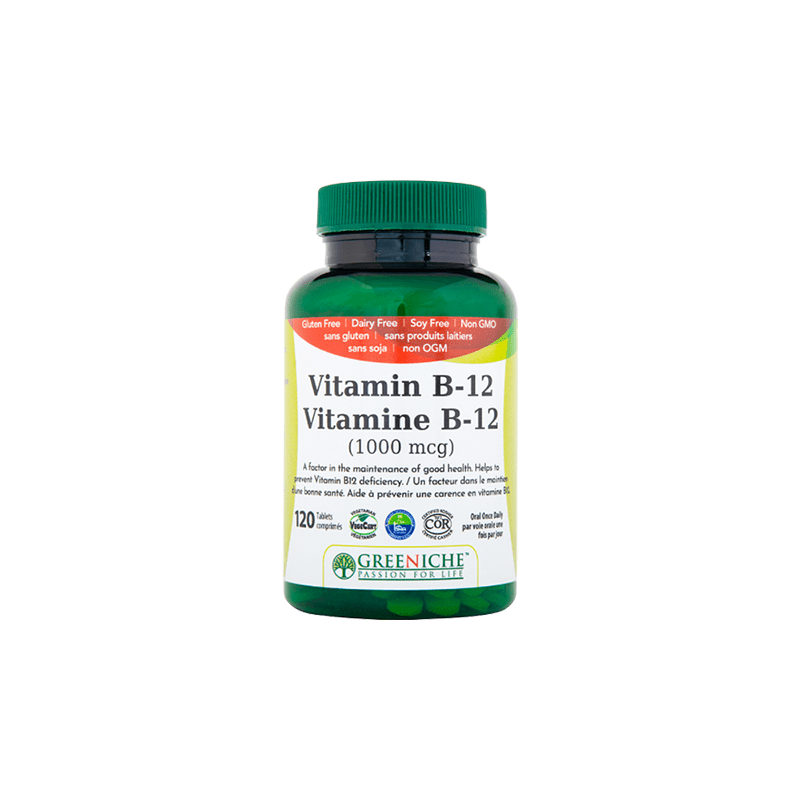 GREENICHE         VITAMIN B-12   1000MCG         120TABS