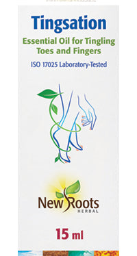 NEW ROOTS    Tingsation Essential Oil for Tingling Toes and Fingers    15 ml