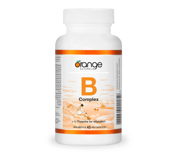 Orange naturals    B-Complex with L-theanine    45 v-caps