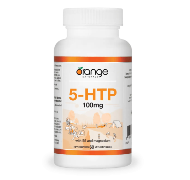 Orange naturals    5-HTP 100mg with B6 and magnesium    60 v-caps