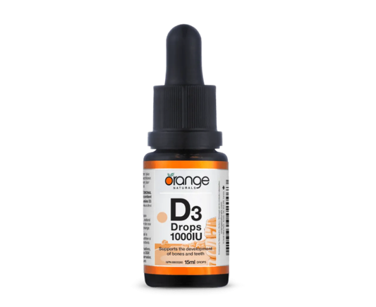 Orange naturals    D3 Drops 1000IU orange flavour MCT    15 mL