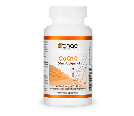 Orange naturals    CoQ10 100mg Ubiquinol    30 Softgels