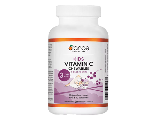 Orange naturals    Kids Vitamin C Chewables + Elderberry    90 tablets