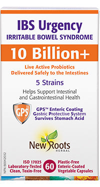 NEW ROOTS    IBS Urgency Irritable Bowel Syndrome    60 capsules