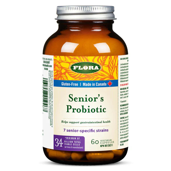 Flora   Senior's Probiotic - 34 billion viable cells60 caps