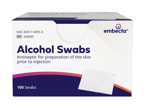 EMBECTA ALCOHOL SWABS 100